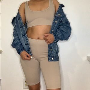 Biker short set